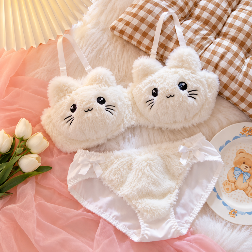 Fluffy Cat Slipper