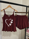 Maroon Butterfly Pajama