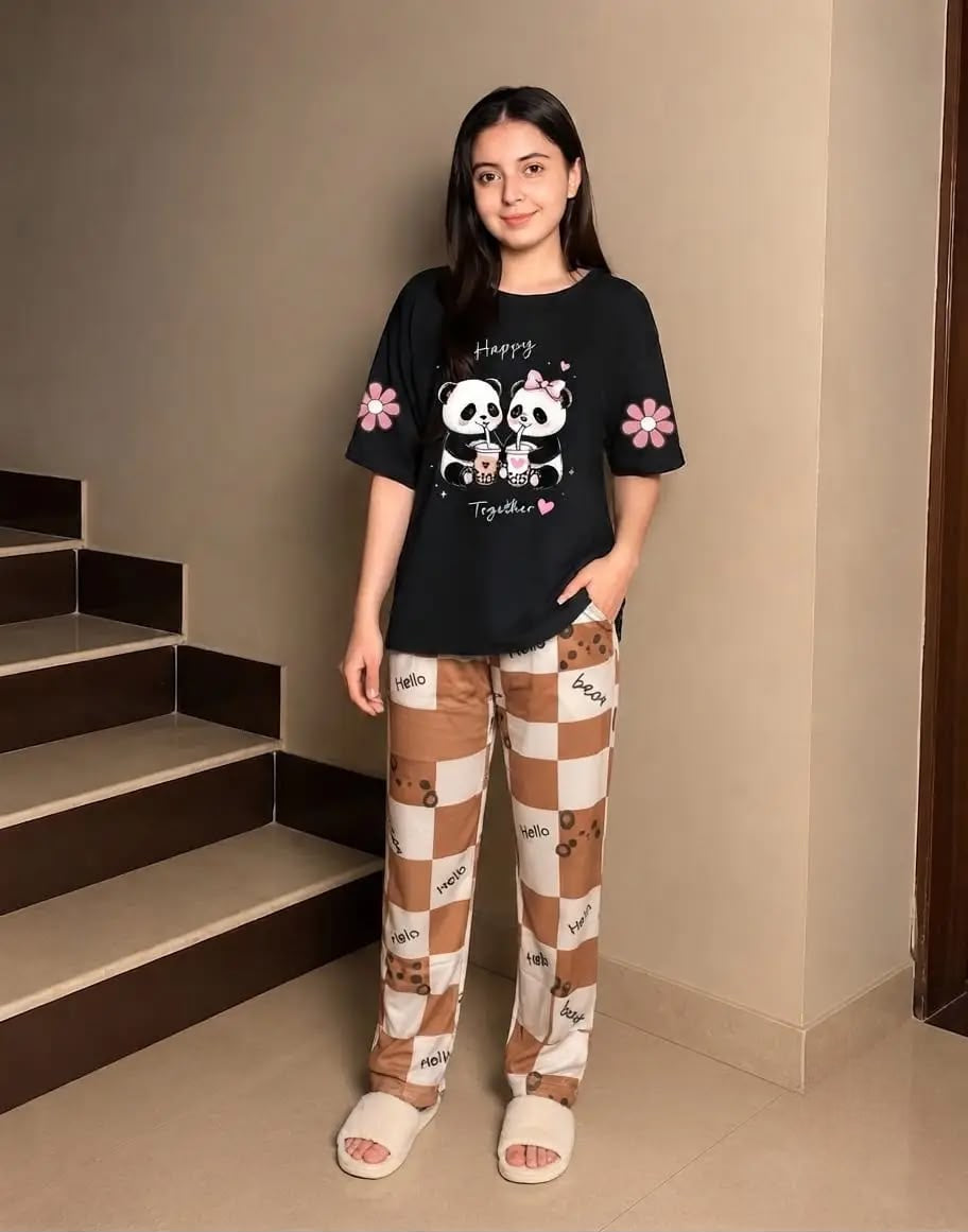 Panda Love Pajama Set
